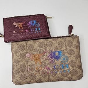 Coach rexy wristlet and wallet